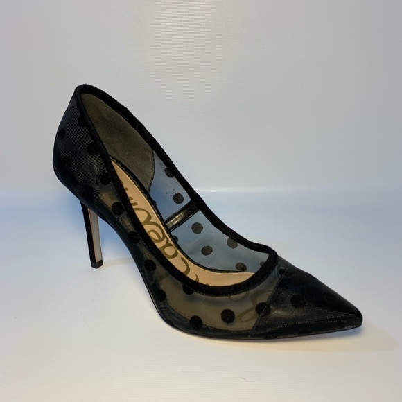 Sam Edelman Shoes - Sam Edelman hazel dotted mesh high-heel pump